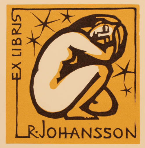 Exlibris by ? Unbekannt from Unknown for Roland Johannson - Woman 