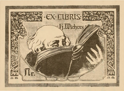 Exlibris by ? Unbekannt from Czech Republic for H. Wichers - Book Jugend Man 