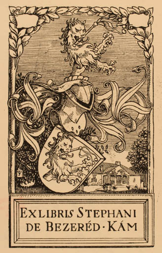 Exlibris by ? Unbekannt from Unknown for Stephani de Bezerad - Heraldry 