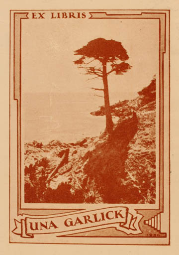 Exlibris by ? Unbekannt from Unknown for Una Garlick - Scenery/Landscape 