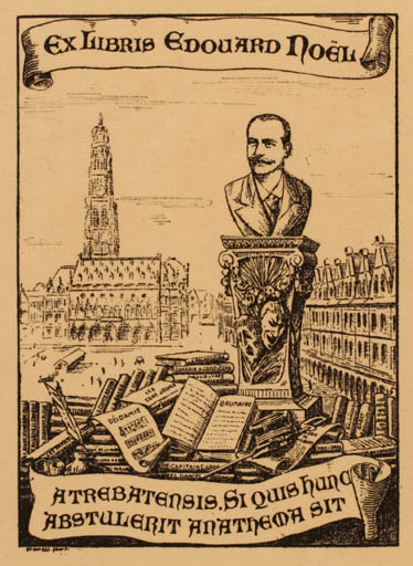 Exlibris by ? Unbekannt from Unknown for Edouard Noel - Architecture Book City 