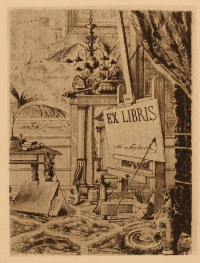 Exlibris by ? Unbekannt from Unknown for A.D Seybolth - Interior Art 